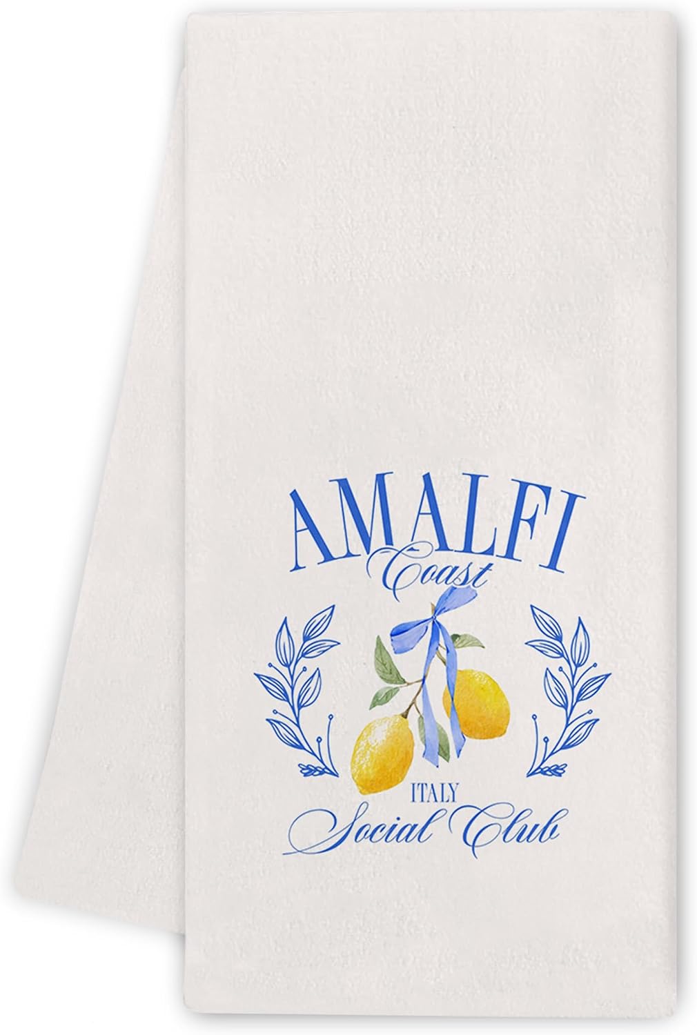 Lemon Summer Dish Towels - Summer Lemon Tree Aperol Spritz Kitchen Decor, Amalfi Coast Social Club Hand Towels Kitchen Decorative Dishcloth 16x24 Inch