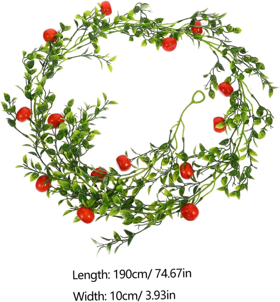 PRETYZOOM Artificial Fruit Garland with Greenery Lifelike Simulation Decoration for Home Wedding Garden and Office Fresh and Elegant Foam Fruit Vine Decor