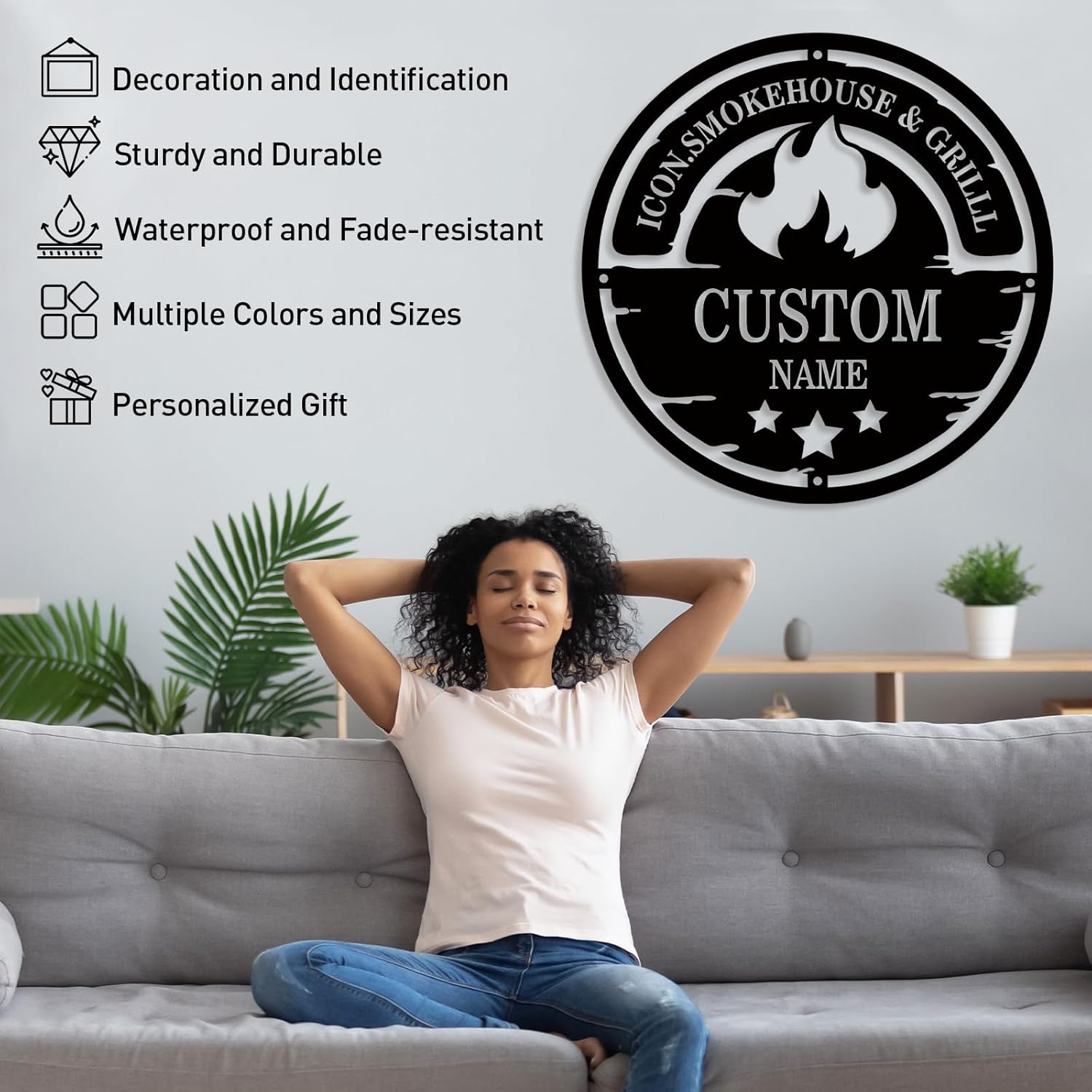 Personalized Camping Signs | Custom Metal Signs | Fire Pit Sign | Outdoor Campfire Signs | Family Sign Metal Wall Art | Last Name Sign | Cabin Sign | Fireplace Sign | Home Decor | Personalized Gifts