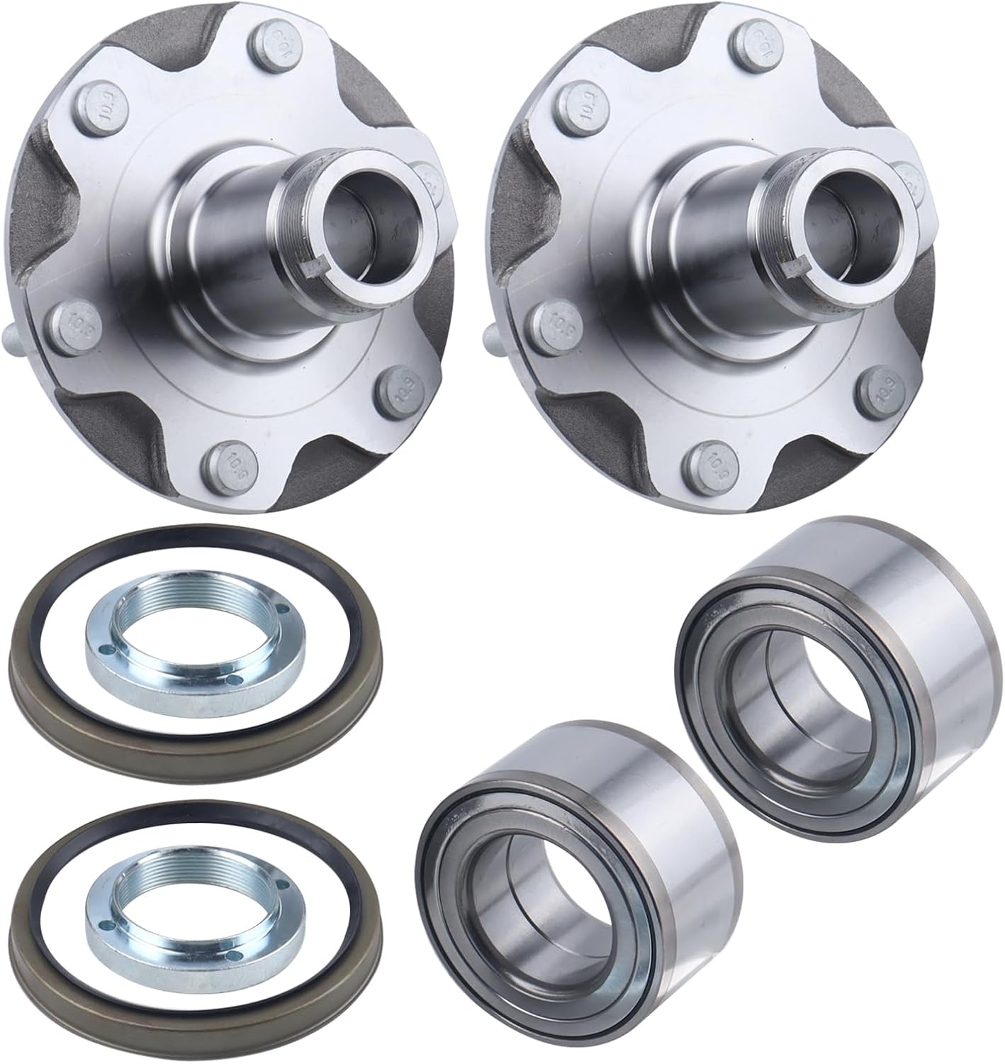 2WD 2PCS Front Wheel Hub Bearing Kits Compatible with 1996-2001 4Runner 2001-2007 Sequoia 2000-2006 Tundra 1999-2004 Toyota Tacoma 5170112