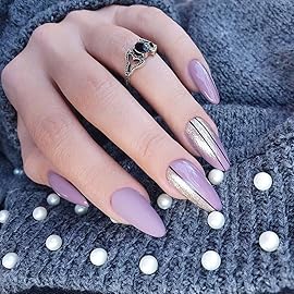 senvenski Taro Purple Gel Nail Polish Kit - UV/LED Soak Off Nail Art Set with Nude Light Purple Mauve Lavender Lilac Colors | Manicure Gift Kit for Women Salon Home Use (CS2-021)