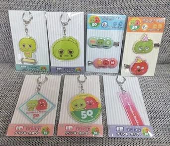 Amazon.co.jp: Gachapin Mook Hitokuji Clear Key Chain Bangs Clip 50th ...