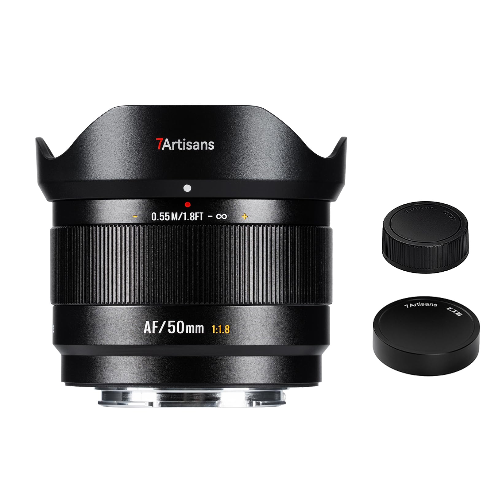7ARTISANS AF 50 mm F1.8 APS-C Obiettivo autofocus per Sony, obiettivo ritratto classico, intensità luminosa F1.8 con bokeh, compatto e leggero, ideale per ritratti e scatti di dettaglio.