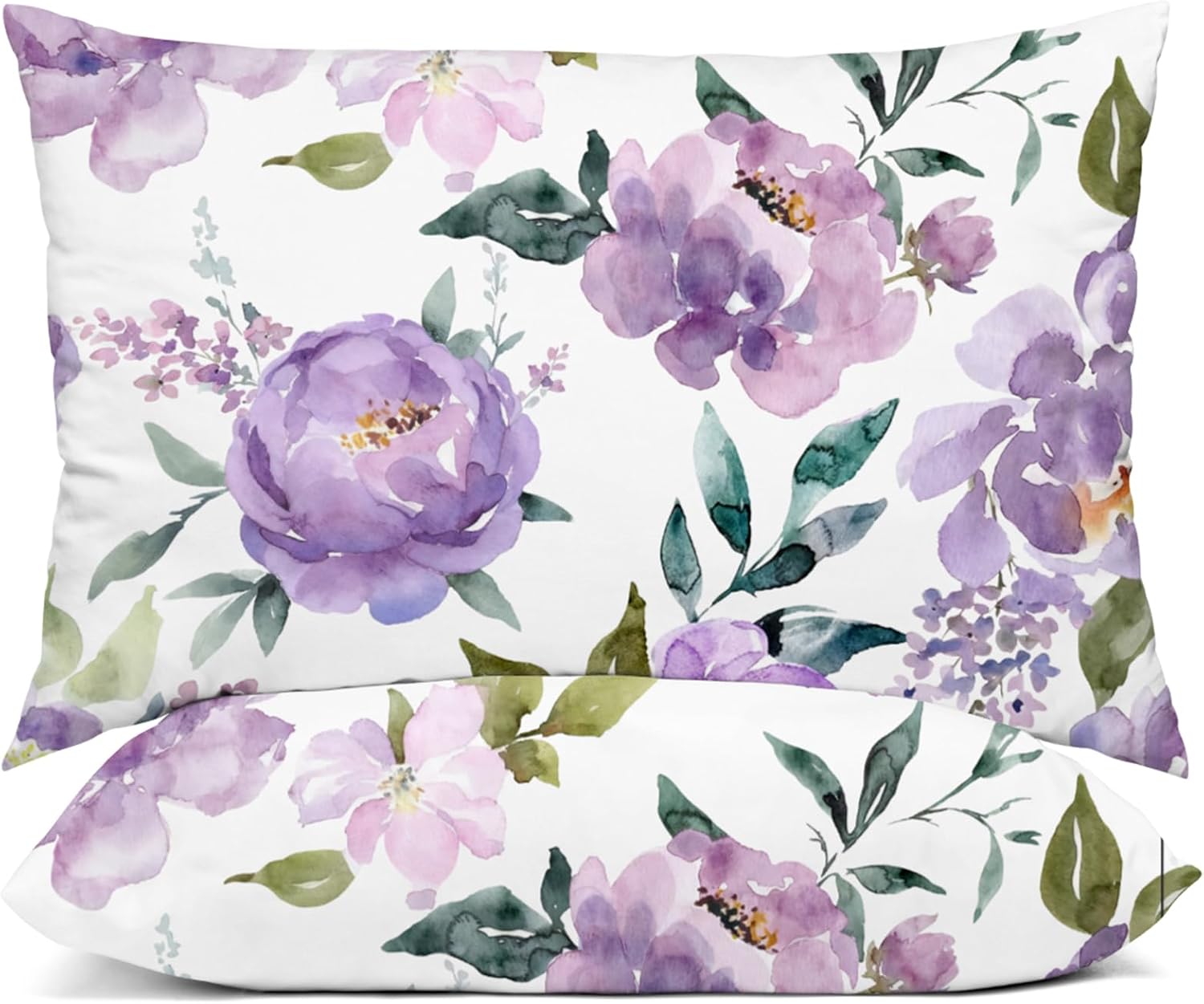 Amazon.com: YIYEA Standard Pillow Cases Set of 2, Ultra Soft Double ...