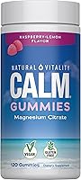 Vista 1 de Gomitas antiestrés Calm de Natural Vitality, un suplemento de magnesio relajante, 120, 1