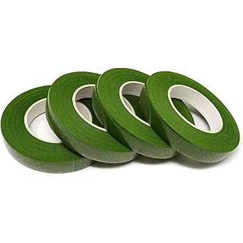 Honbay 4 Rolls 1/2" Wide 30Yard/Roll Floral Tapes for Bouquet Stem Wrap Florist Craft Projects (Light Green)