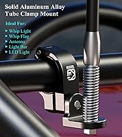 Vista 2 de BRCOVAN Soporte para bandera de luz de látigo, soporte de montaje de barra de luz LED todoterreno de aleación de aluminio, apto para rieles