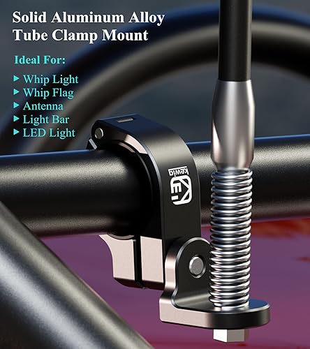 Miniatura 2 de BRCOVAN Soporte de montaje de barra de luz LED todoterreno de aleación de aluminio, apto para rieles redondosmanillares de 0.87511.1251.261.375