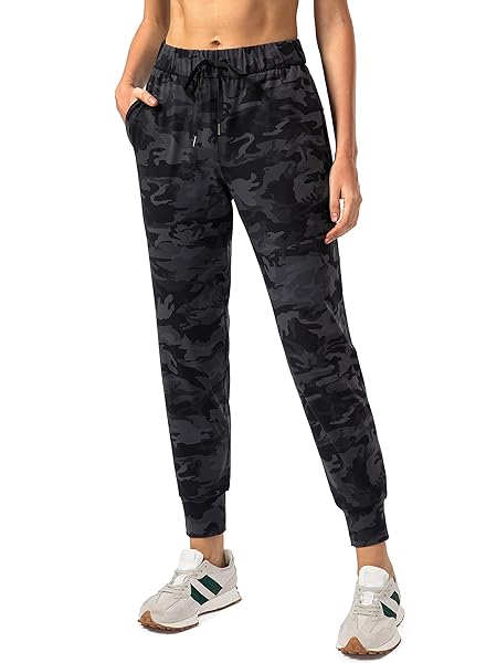 SANTINY Women's Joggers Pants Pockets Drawstring Running Sweatpants for Women Lounge Workout Jogging