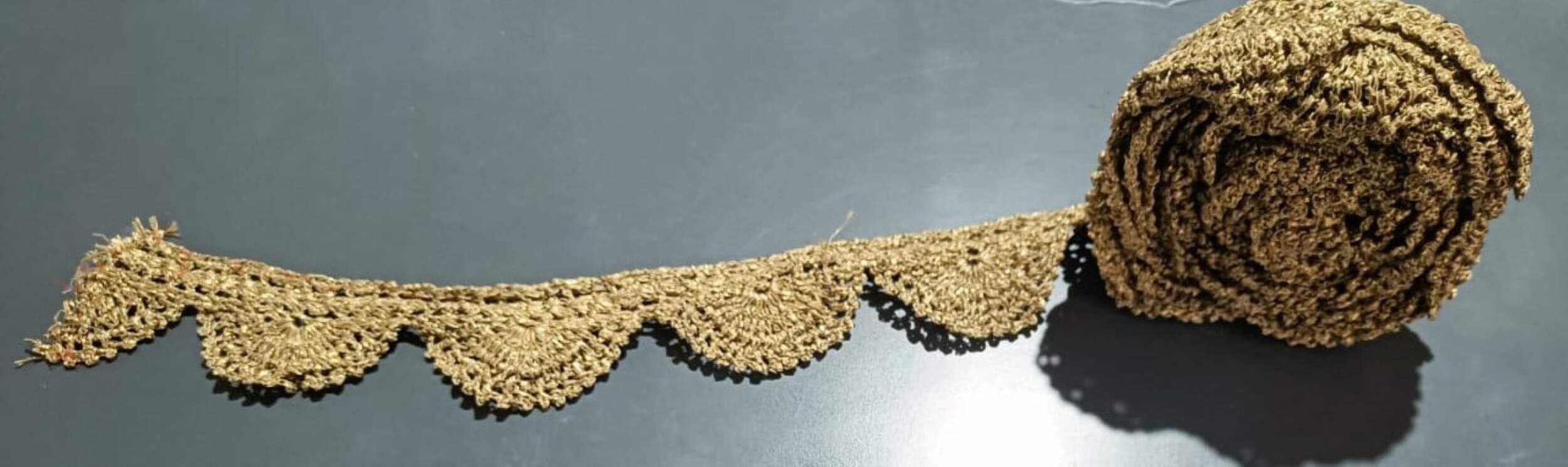 Dentelle Lace Pretty Gold 2 ruban mercerie 5,30 m galon doré pour couture loisirs créatifs