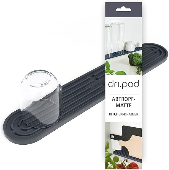 Sanni Shoo dri.pad SpaceSaving Silicone Draining Mat Bar Mat