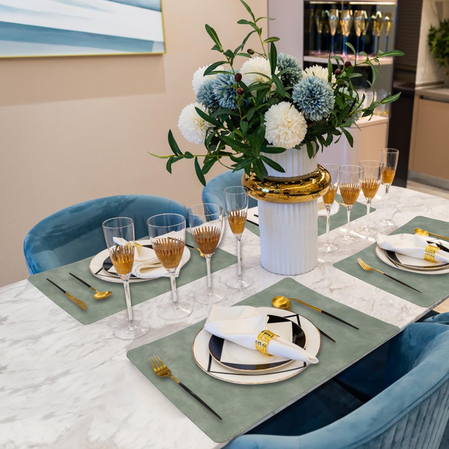 クリスマス テディベア ランチョンマット プレースマット 2枚セット