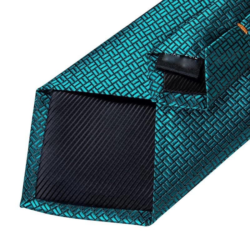 Corbata de seda para hombre diseño sólido para boda miniatura 4