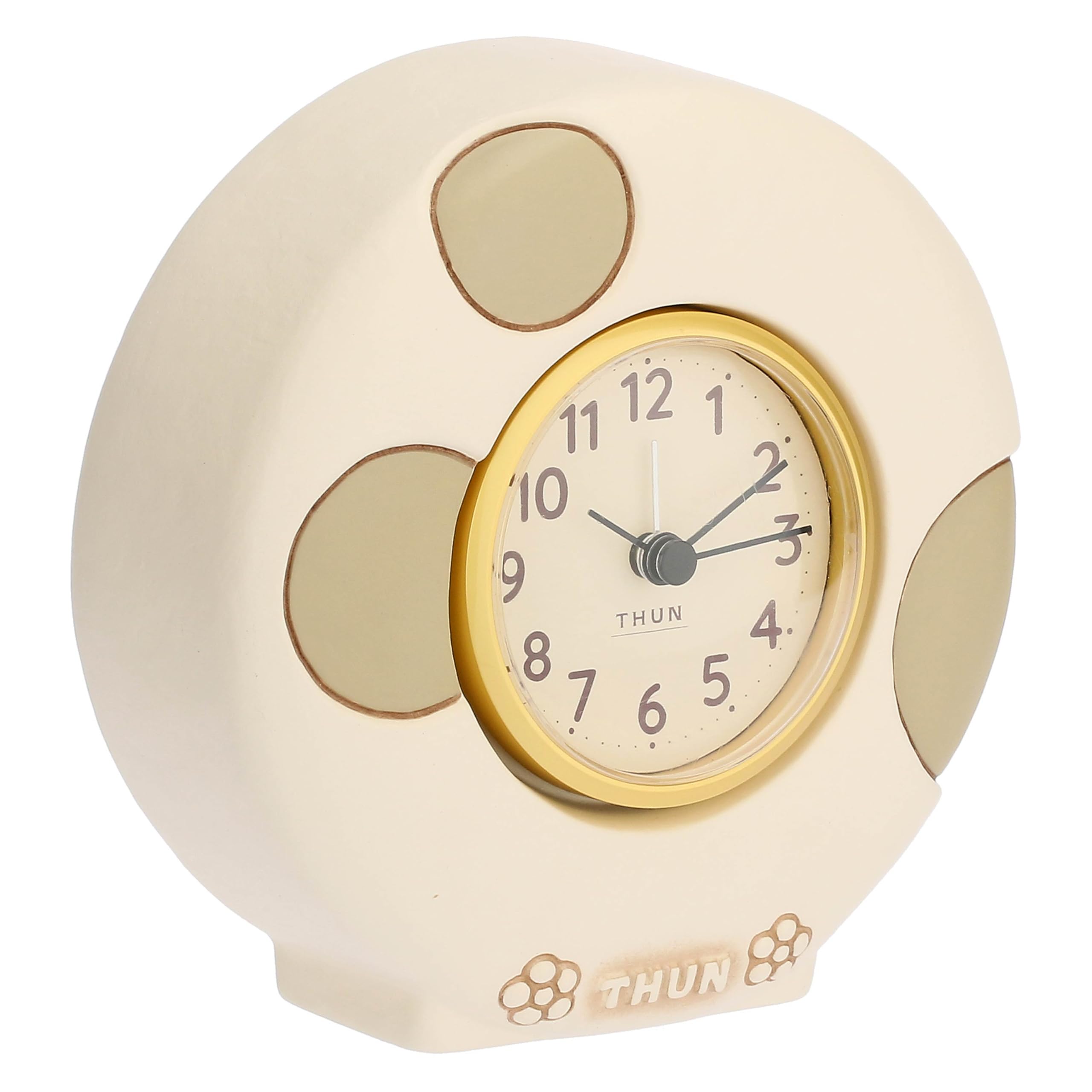 THUN - Orologio da tavolo - ceramica - Collezione Chroma - 12,7 x 5,4 x 12,8 cm