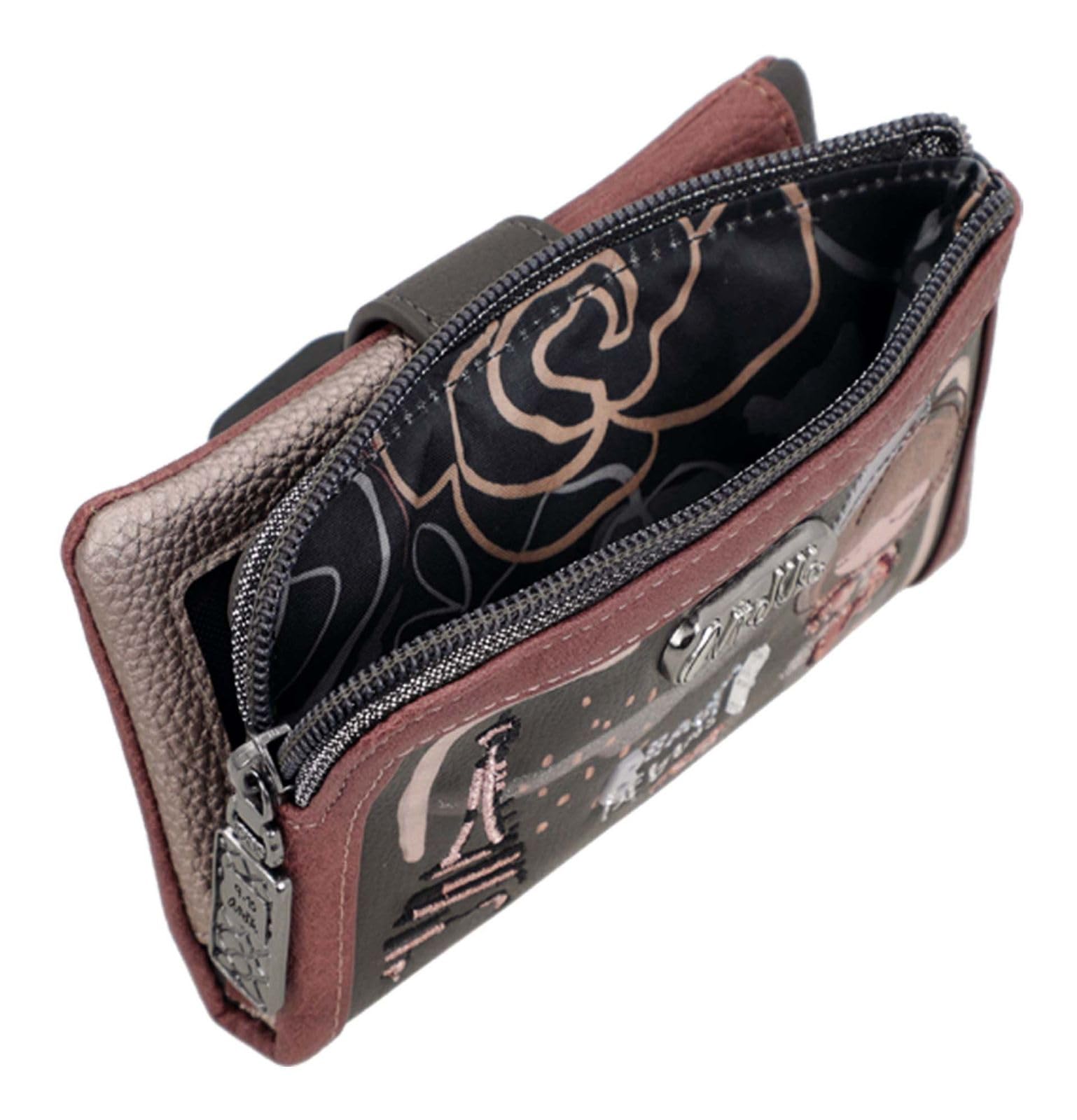 Anekke Geldbörse Mademoiselle Flexible RFID Wallet Multicolor braun