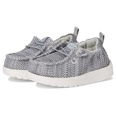 Hey Dude Kids Lildude Slip On Core (Infant/Toddler) Boys Shoes Grey/White