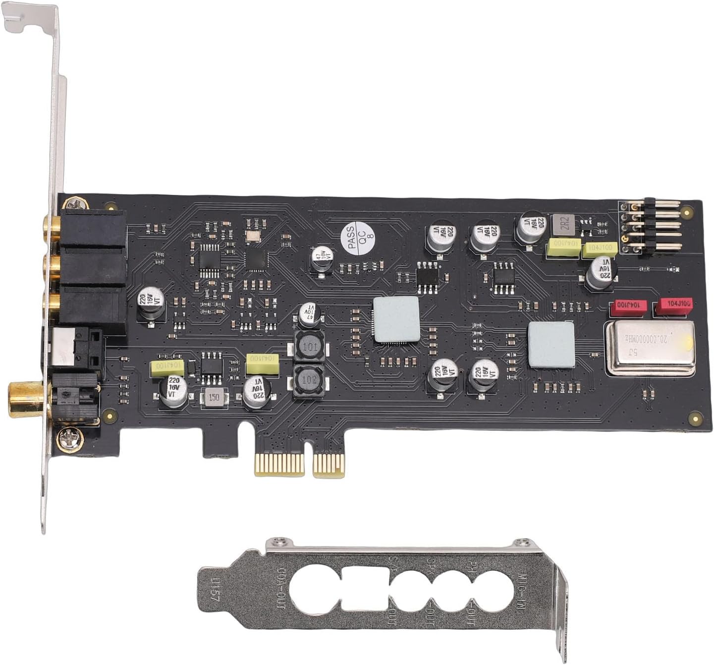 Zopsc PCIe Sound Card SSS1700, Fiber Optic Coaxial Digital HiFi Internal Sound Card PCI Express Adapter with Low Profile Bracket