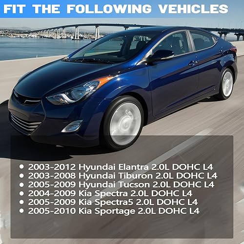 Vista 2 de AUCERAMIC VS50583R Juego de juntas para cubierta de válvula para Hyundai Elantra Tiburon Tucson 2003-2012, Kia Spectra Sportage Spectra5 2.0L