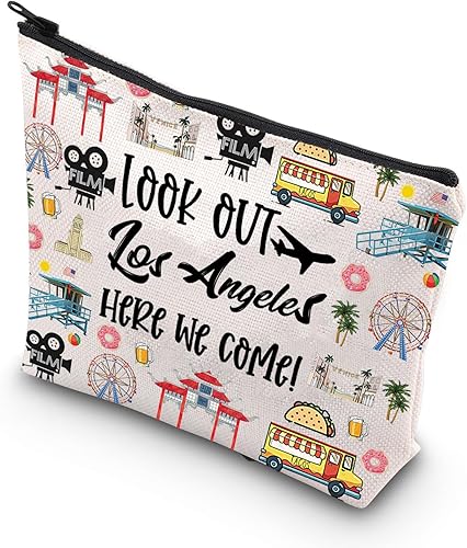 Bolsa de maquillaje Los Ángeles Regalos de viaje Los Ángeles Bolsa de viaje Los Ángeles Neceser Los Ángeles Regalos de Viaje, Look Out Los Angeles,