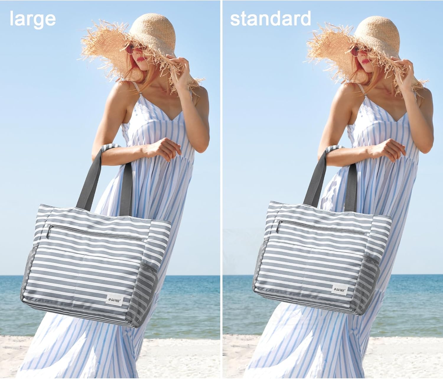 G4Free Beach Bag, Waterproof Sandproof Beach Tote Bag, Large Capacity Foldable for Women - Image 2