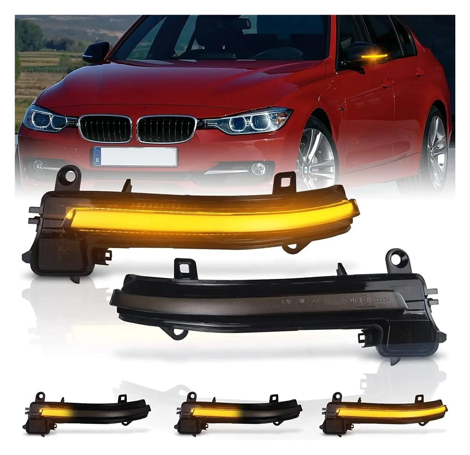 Indicatori Direzione Dinamici LED Per BMW | Serie 1 2 3 4 X1 | Effetto Sequenziale | Plug & Play - Foto 6