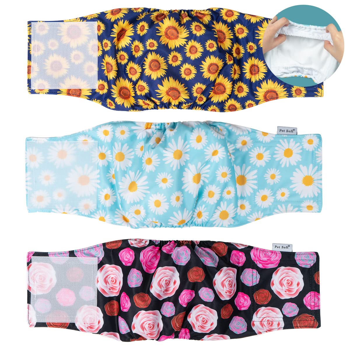 Pet Soft Dog Belly Bands Washable Male Dog Diapers Belly Band for