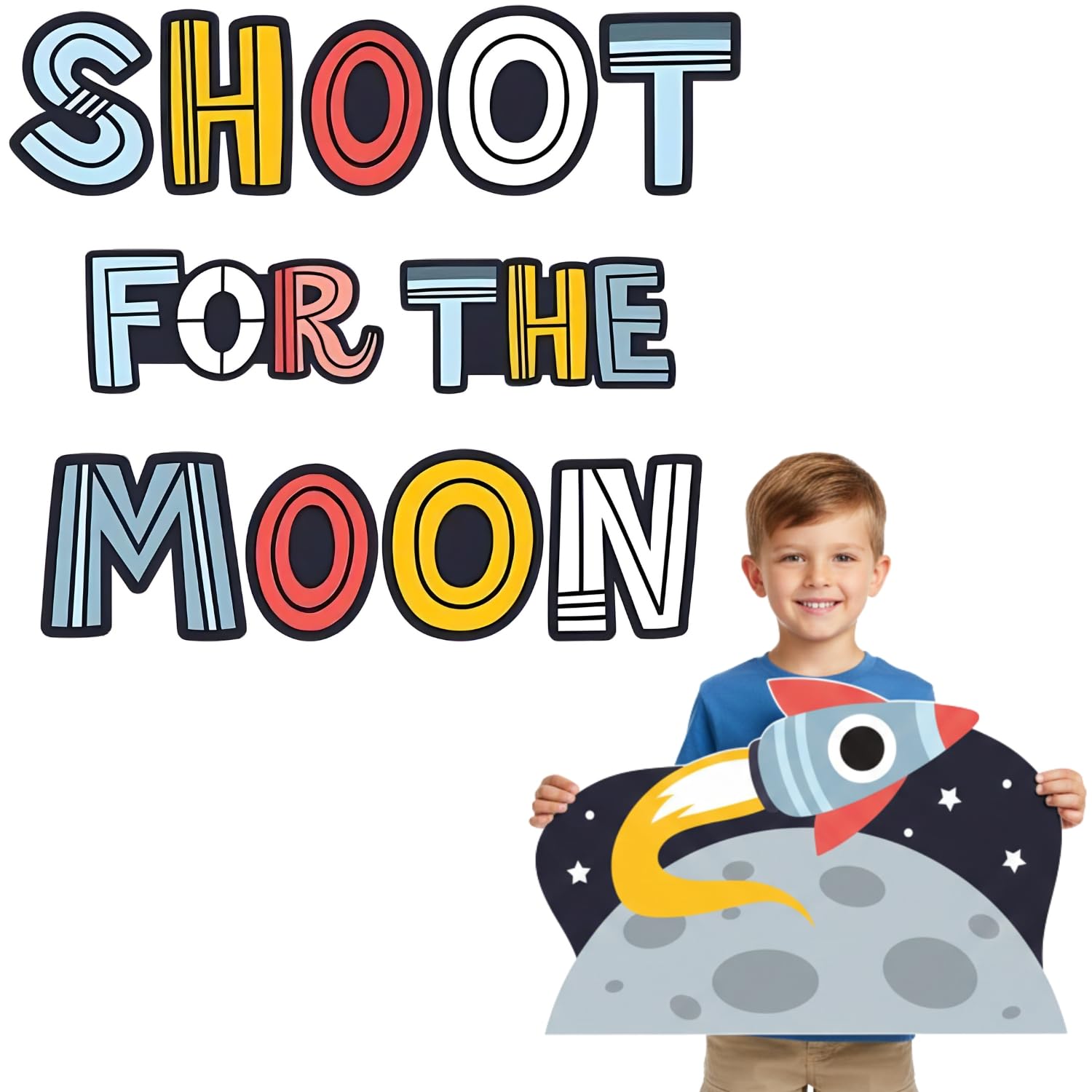 Fun Express Outer Space Classroom Door Topper & Header - 13 Pc