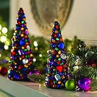 Vista 2 de Fun Express Conos grandes de espuma blanca de 12 pulgadas – Formas de espuma de poliestireno de alta calidad para árboles de Navidad, centros