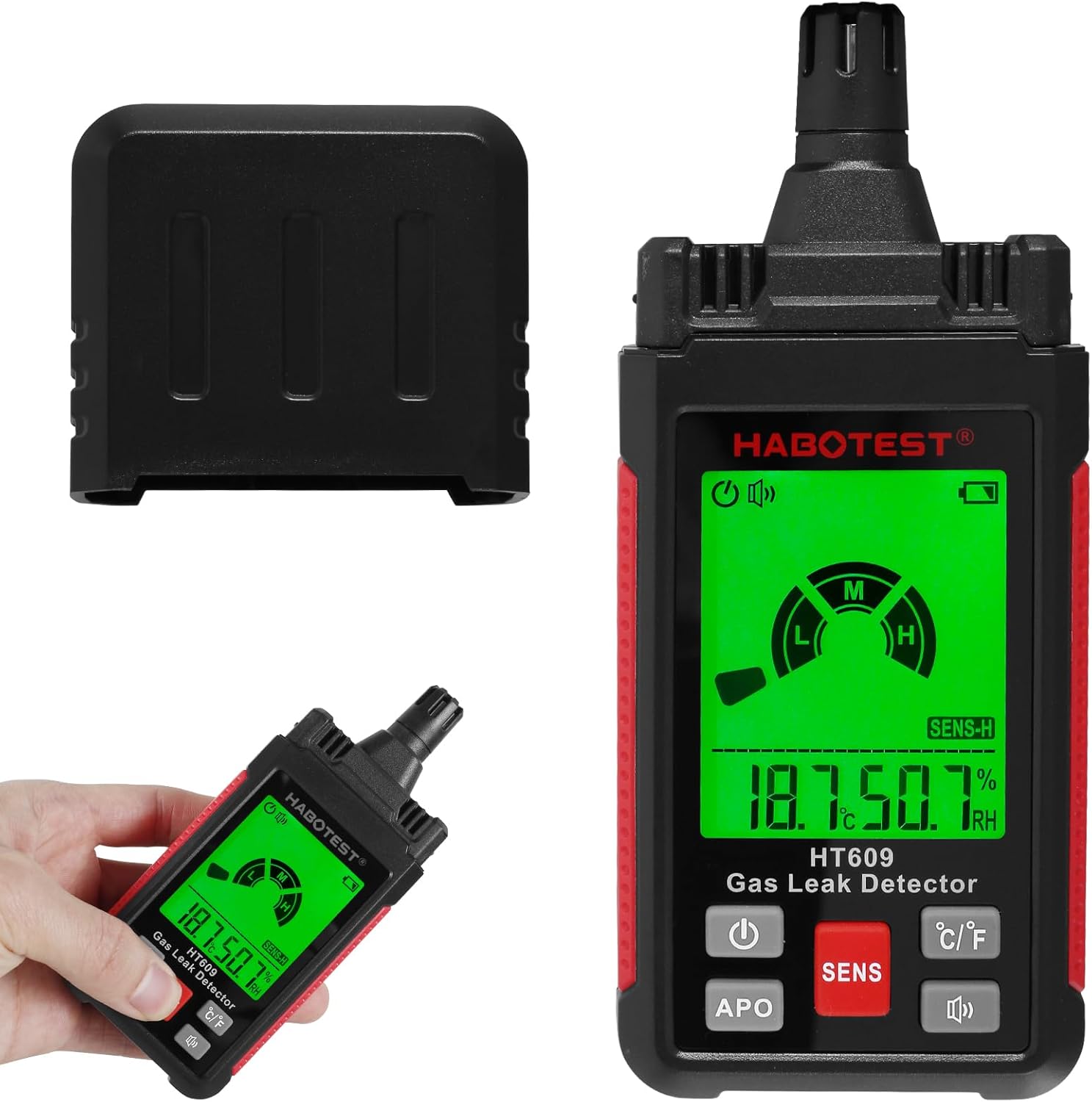 Neoteck Gasleckdetektor Erdgasdetektor Mit Akustischem Und