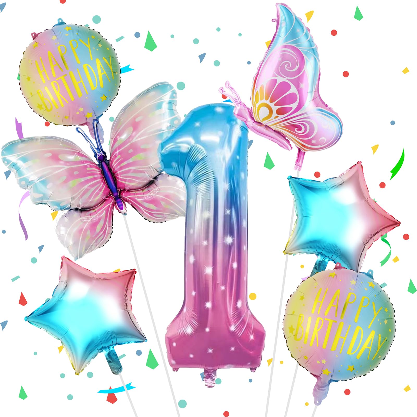 12 Palloncini A Stella In Mylar, Viola E Oro, 79/55 Cm - Decorazioni Feste