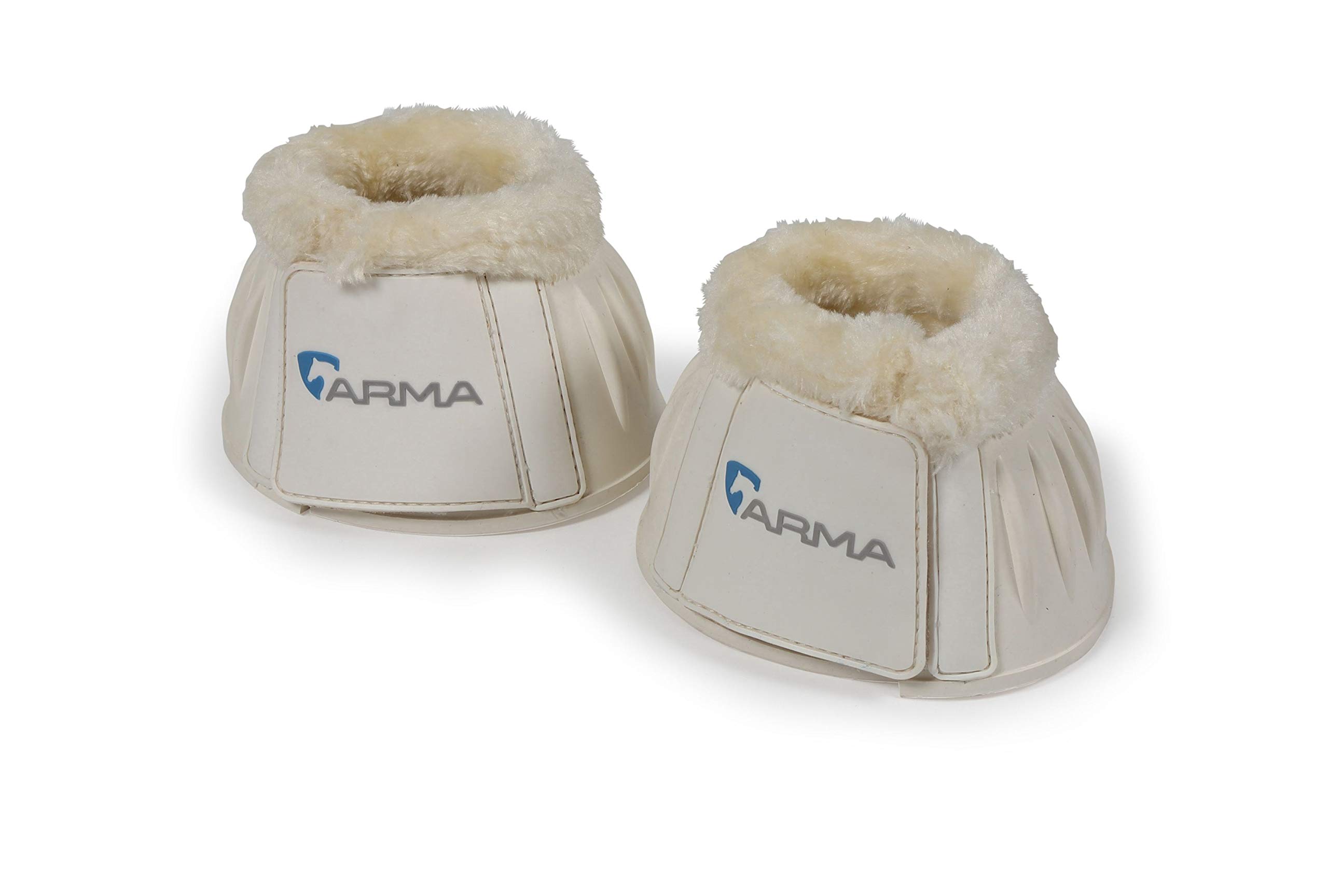Shires Over Reach/Fleece Trim boots-134F, White White Fur, Cob โ image 1