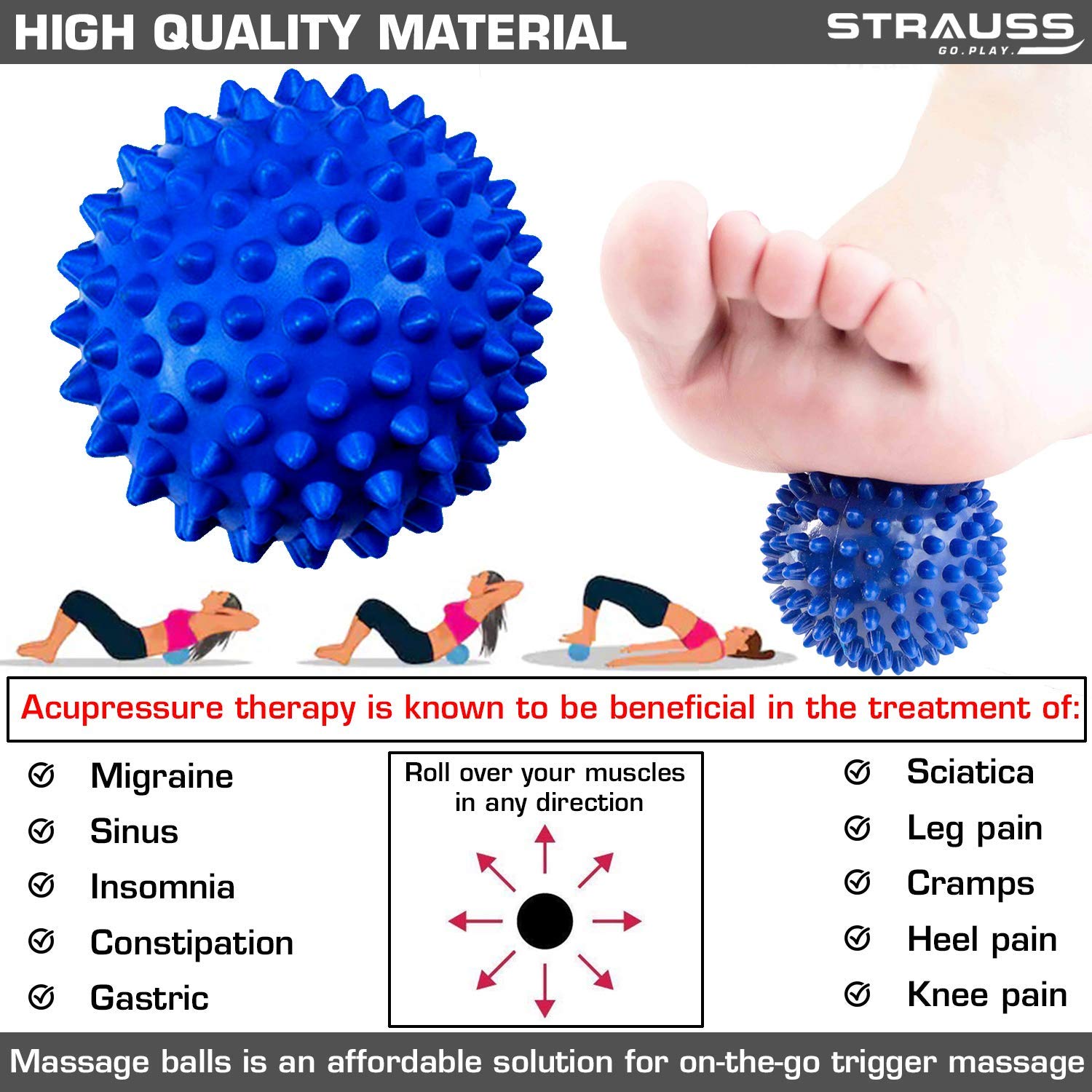 Chaithanya Orthopaedics Acupressure Massage Ball 1