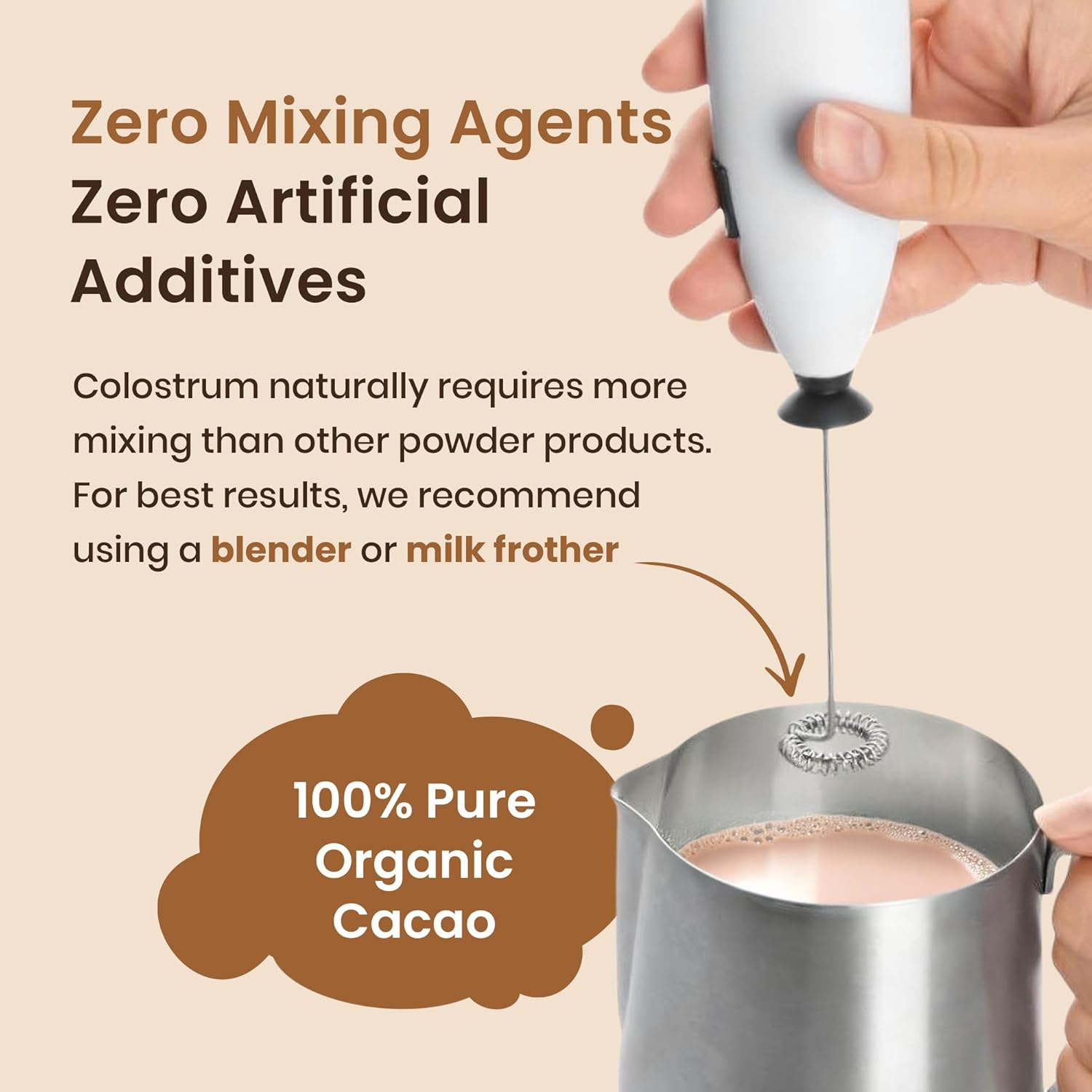 Organic Chocolate 4000mg Grass Fed Bovine Colostrum Powder + Probiotics Colostrum Supplement for Kids & Adults with Immunoglobulins (220.98 Grams) - Image 8