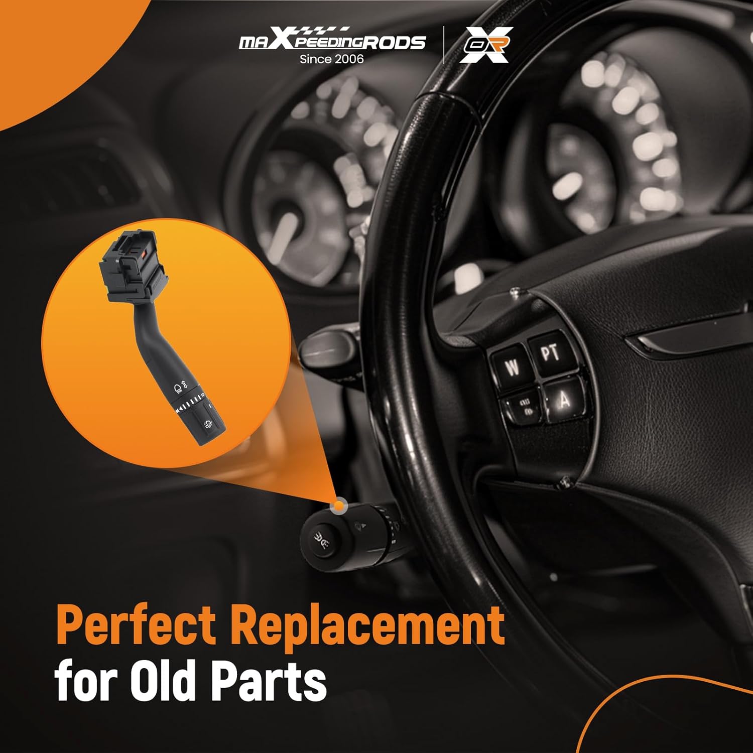 maXpeedingrods Turn Signal Wiper Multifunction Switch Fit for Ford F-150 2014/F-250 2018-2019/F-350 2018-2019/F-450 2014-2016/F-550 2014-2016 Super Duty, OE# SW7016, CBS2280, 1S13837, DC3Z13K359AA