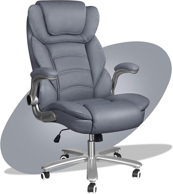 Sucrever Big and Tall Executive Office Chair, 400lbs Wide