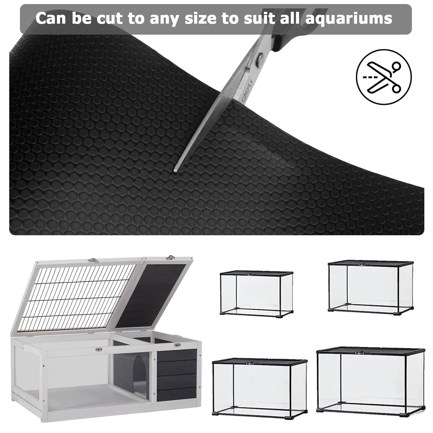 Forro para terrario de reptiles de 120 galones, 96 x 24 pulgadas, accesorios de tanque de dragón barbudo, sustrato de dragón barbudo para recinto de reptiles de 4 x 2 x 2, alfombra de cama de reptiles
