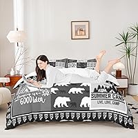 Vista 31 de Lindo juego de ropa de cama de elefante tamaño individual para habitación de niños y niños, juego de funda de edredón de animales kawaii, funda
