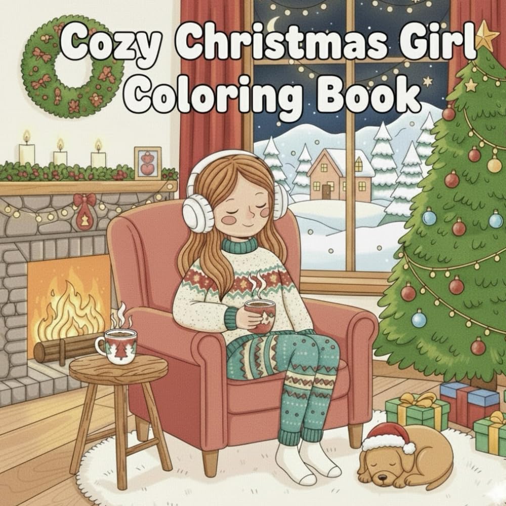 Cozy Christmas Girl Coloring Book: Adorable Holiday Pages for Relaxing, Festive Daily Activities & Winter Wonderland Enjoyment. Experience Hygge with ... Fun & Easy Seasonal (Joyful Pages Collection)