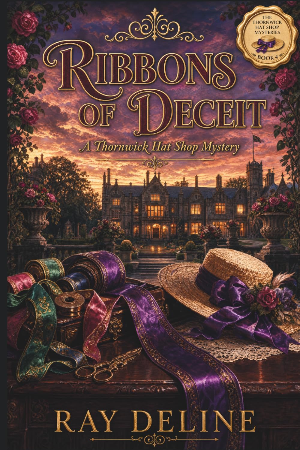 Ribbons of Deceit: A Thornwick Hat Shop Mystery — Series Book 4