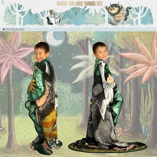 Miniatura 6 de Franco Where The Wild Things are - Manta de felpa súper suave y acogedora para niños, 46 x 60 pulgadas, (producto oficial)