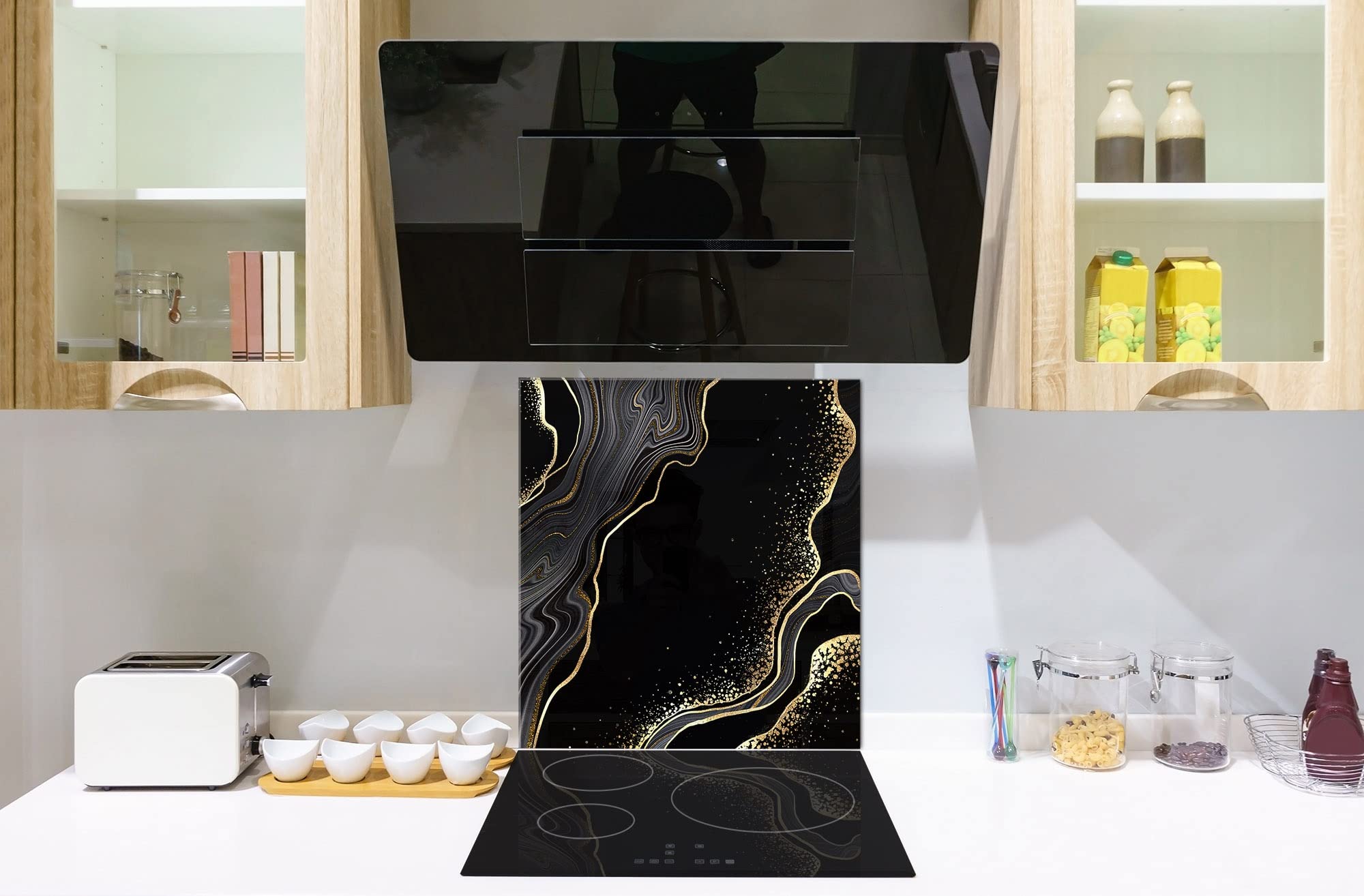 Glass Kitchen backsplash – Tempered Glass splashback – Photo backsplash NBS03 Colourful Abstractions Series