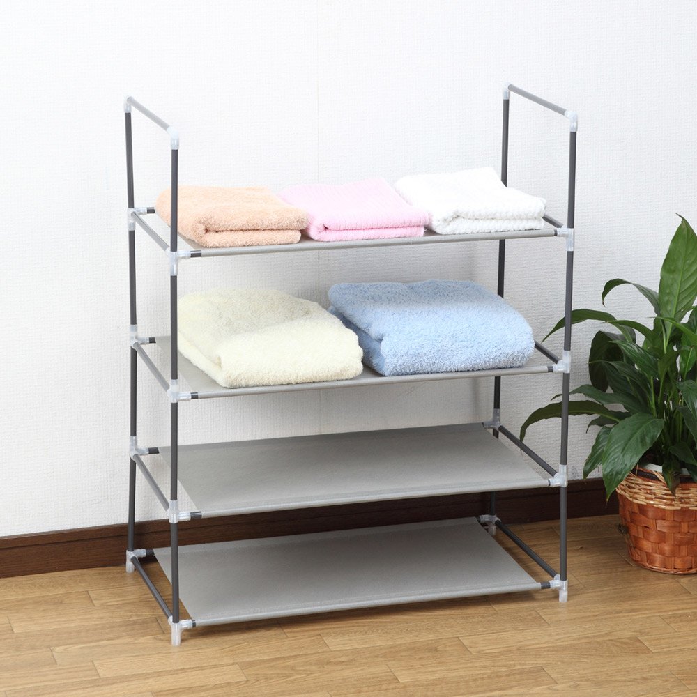 Amazon｜東出漆器 シューズ&タオルラック 六段 5264｜据え置き型