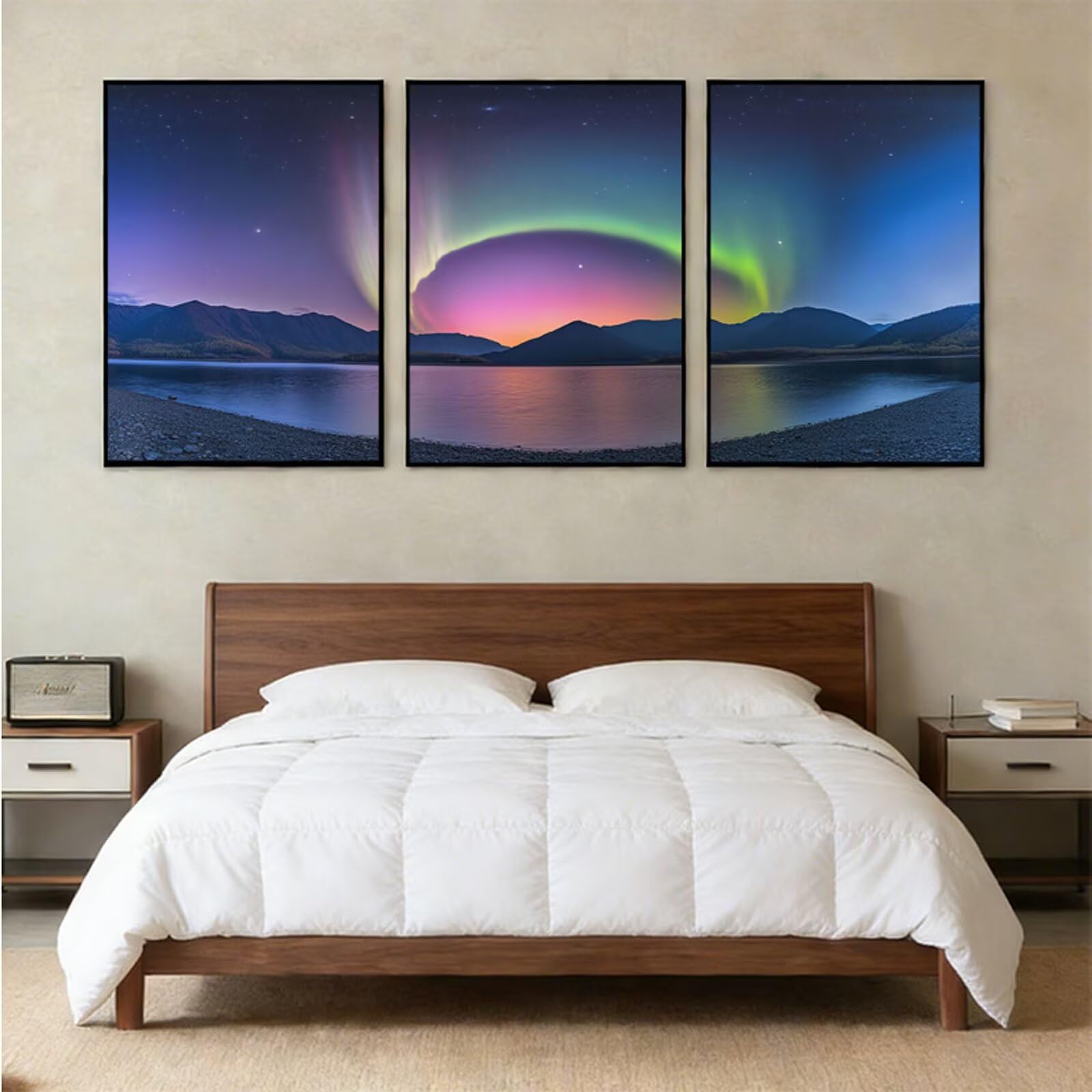 Aurora DIY 5D Pełny zestaw do malowania diamentowego dla dorosłych 50x70cm, diamentowe malowanie jezioro okrągła mozaika kryształ górski haft krzyżykowy sztuka rzemiosło dekoracja ścienna do domu i
