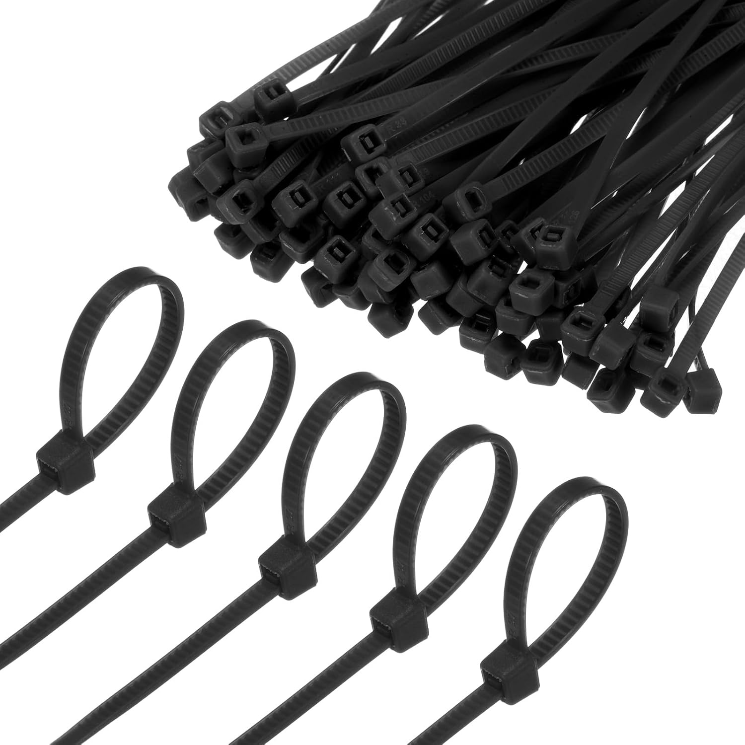 M METERXITY 1000-Pack Nylon Zip Ties 4 Inch 18 Lbs Nylon Cable Wire Ties Self-Locking Cable Zip Ties for Indoor/Outdoor/Home/Office/Garden/Workshop/Bundling Securing [Blue]