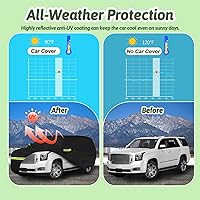 Vista 6 de Funda para auto para 2007-2025 Chevrolet Tahoe/Cadillac Escalade/GMC Yukon, 6 capas de protección impermeable resistente contra el sol, la lluvia