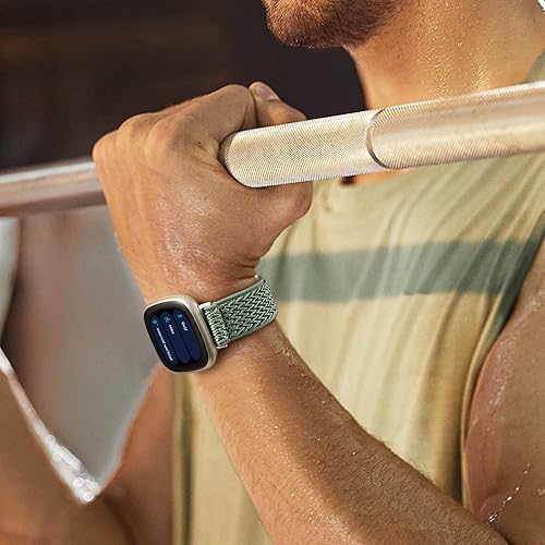 Miniatura 7 de Dirrelo Correa compatible con bandas Fitbit Sense, Fitbit Sense 2, Versa 4, Fitbit Versa 3, bandas para mujeres y hombres