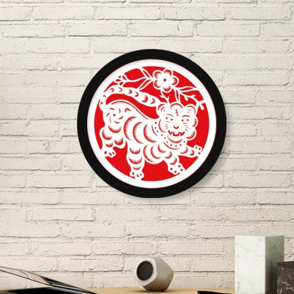 Coupe-Papier cadre photo bois rond tigre pour ouvrir proprement les lettres