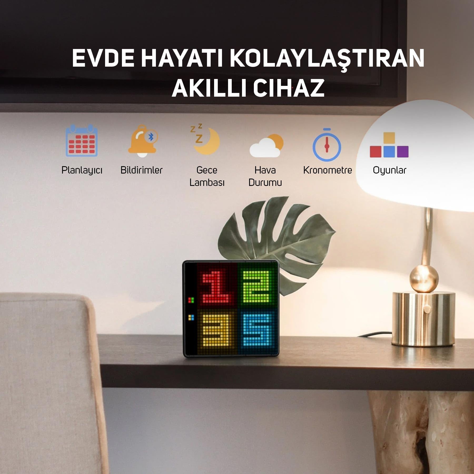 Divoom Ditoo Pro Siyah Bluetooth Hoparlör ve Pixoo Max Led Ekran Seti