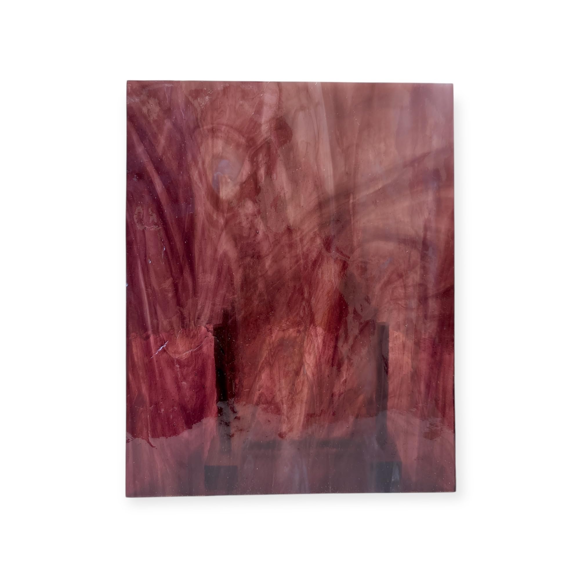 Wissmach Stained Glass Sheet: Medium Purple w/Streaks of Dark Purple & White Opal (8"x12"-1 Sheet) by BiNARi Glass Studio-picture-19