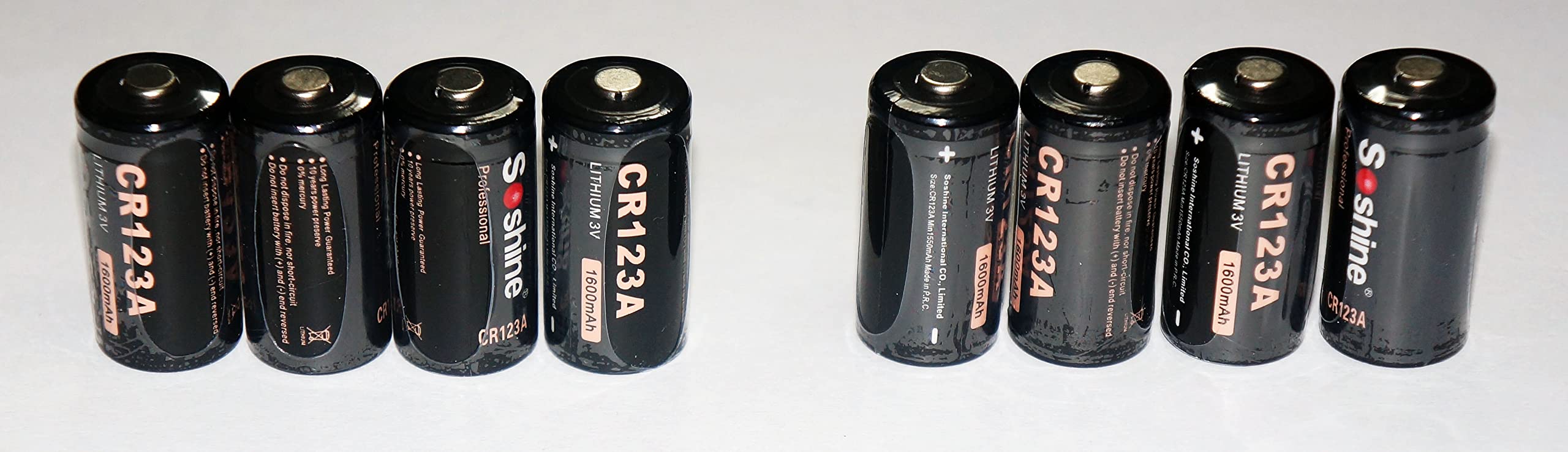Amazon | 8本セット CR123A電池 3Vリチウム電池 3Vバッテリー